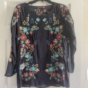 Johnny Was Women's Tunic Size XS Kikimu Blouse